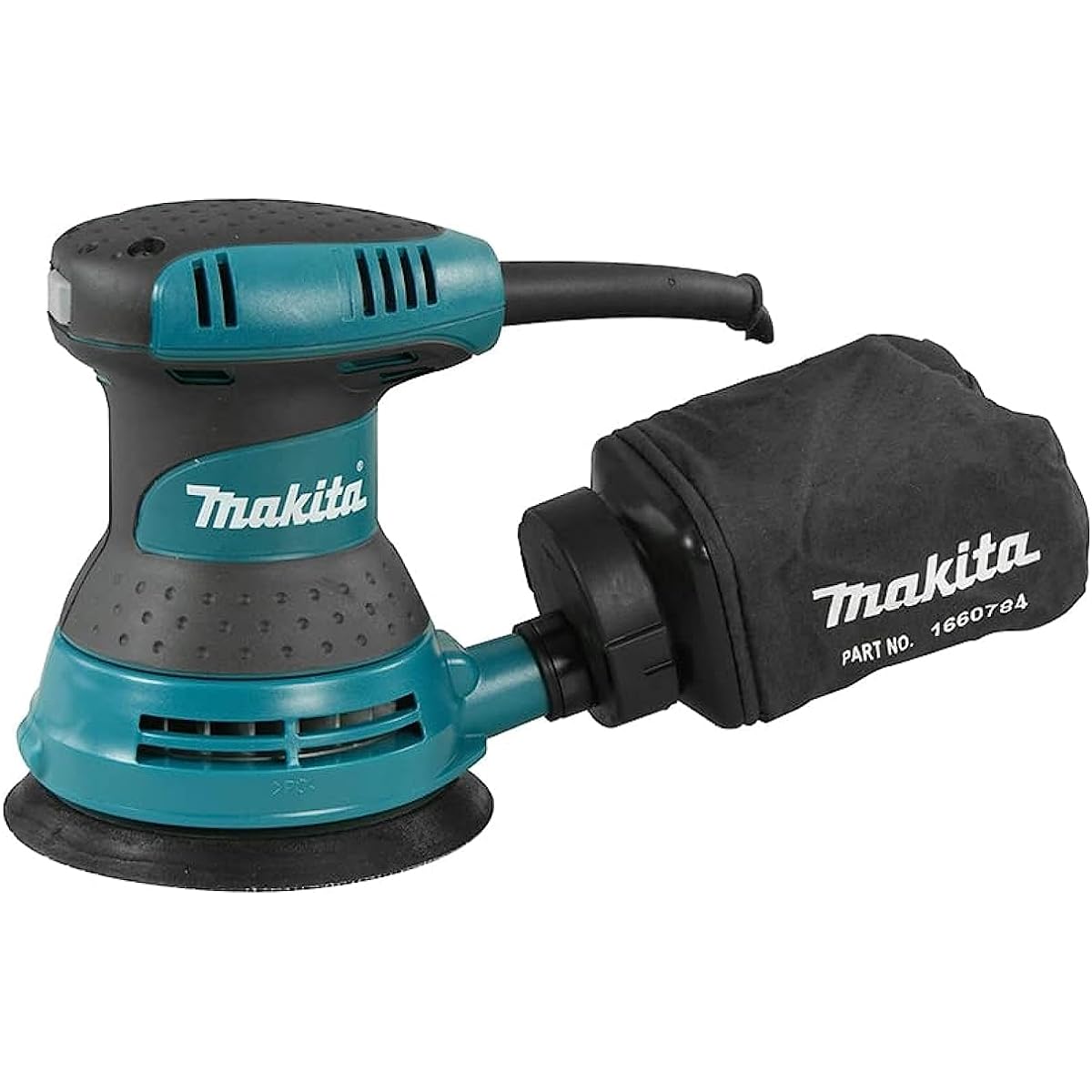 Makita Random Orbit Sander Paper Dimensions 125mm Power Cord Type Dust Bag Sanding Disc (Grain Size #60, #120, #240 5 Pieces Each) BO5030