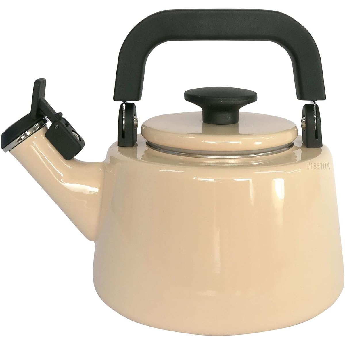 Fuji Enamel Enamel Whistling Kettle Kettle 2.1L IH Compatible Cotton Series Vintage Cream