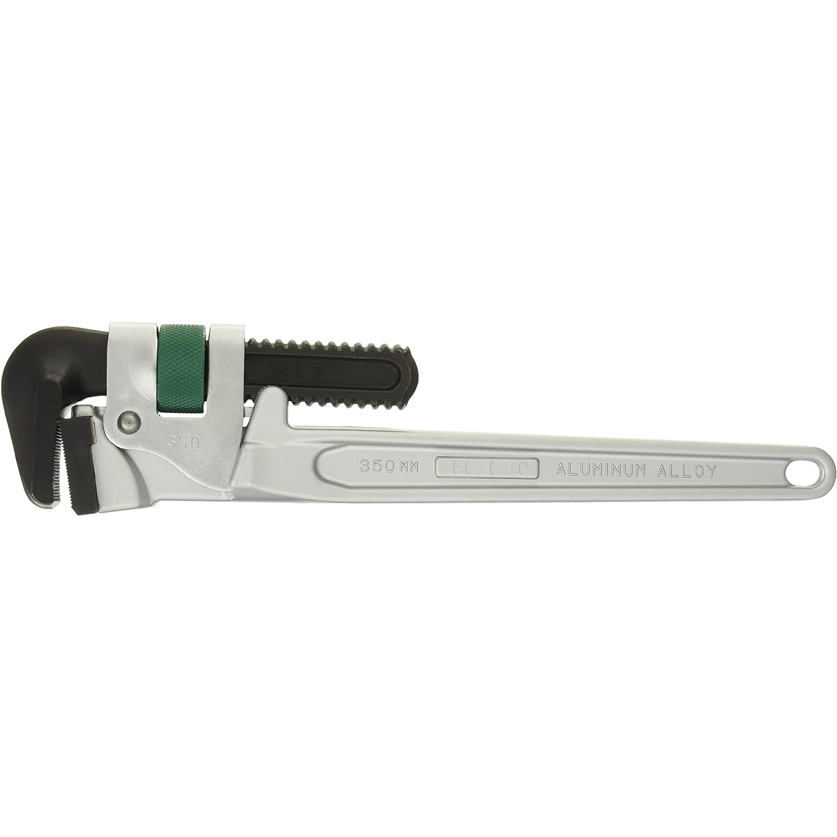 HIT Green Aluminum Pipe Wrench for Coated Pipe Wide Face Type (G Type) 350mm ALP350G
