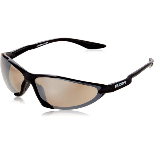 SUOMY Sunglasses SU-002 Model [Matte Black/Brown Silver Mirror] SU-002-MRS