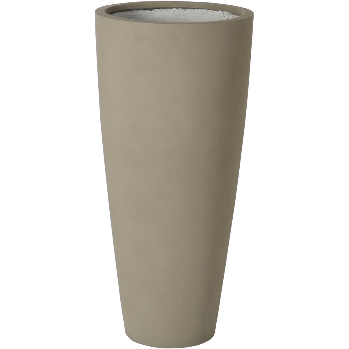 Green Pot Stout Tall Matte Cement 37cm AN-ST3780MC