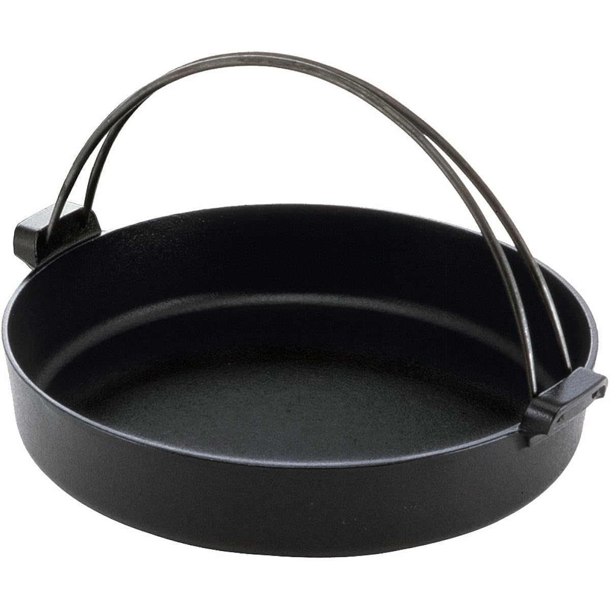 Ikenaga Tekko Sukiyaki Pot, IH Compatible, Made in Japan, Iron Pot, Stir-Fry, Iron Replenishment, 26cm, Kizuna Sukiyaki Pot 12122