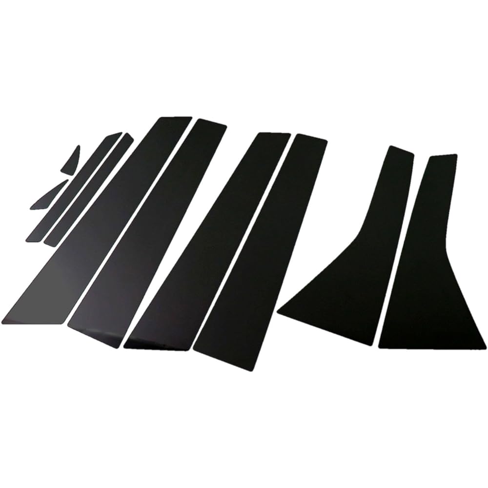 BRIGHTZ Stream RN6-9 Super Mirror Black Plated Pillar Panel Cover 10PCs Without Visor [PIL-BLA-212] 5064