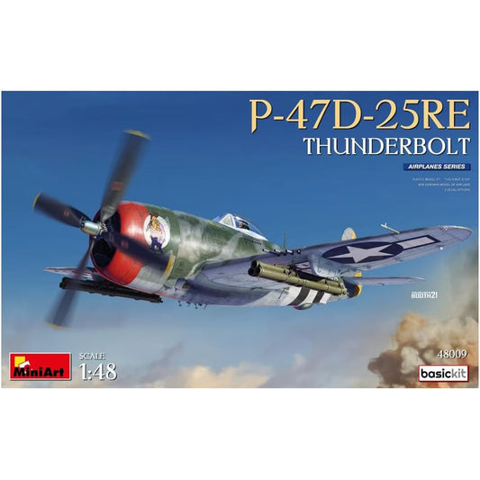 Miniart 1/48 American P-47D-25RE Thunderbolt Plastic Model MA48009