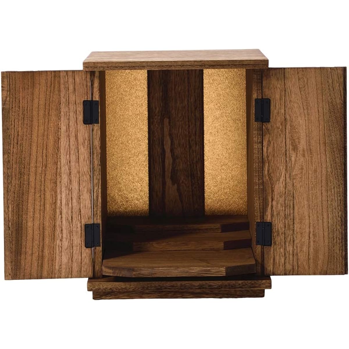 KIRIGEN Mini Altar, Small, Compact, Modern, Buddhist Altar, Furniture Style, Memorial Box, Brown