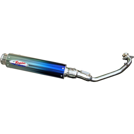 RPM (RPM) Full Exhaust Muffler 80D-RAPTOR Stainless Steel/Blue Titanium Cygnus-X 125 EBJ-SEA5J 6051Z