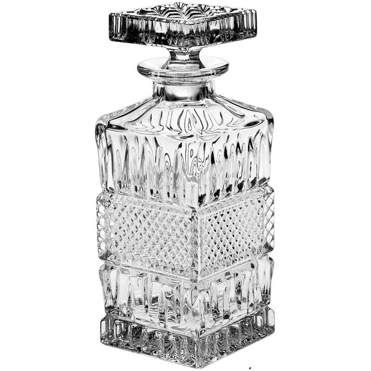 Bohemian glass crystal decanter "Brittany"