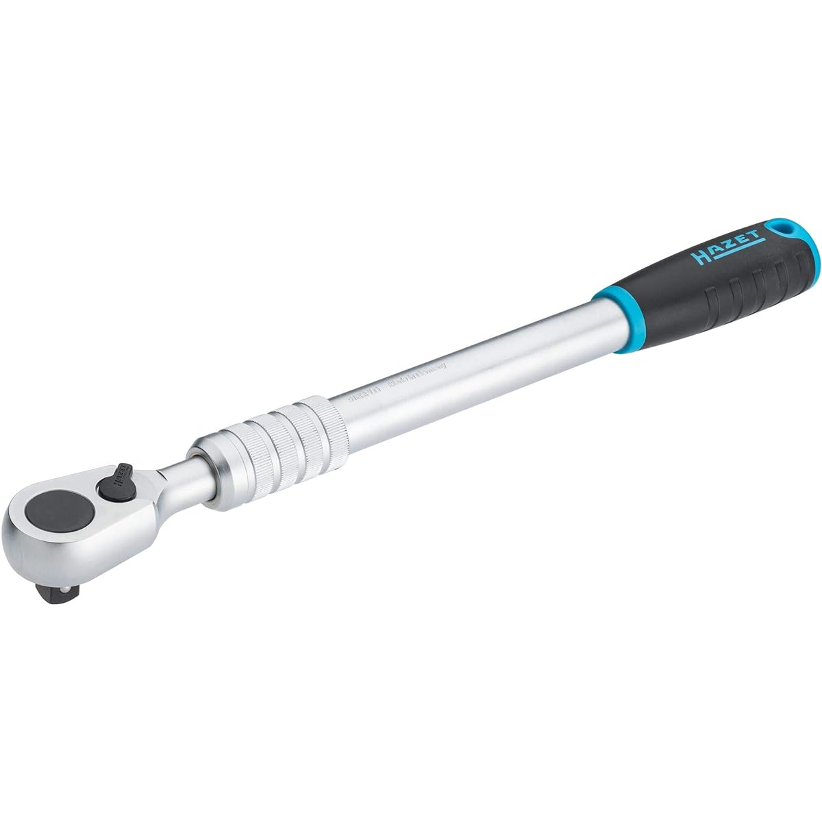 HAZET HiPer Telescopic Reversible Ratchet Torque Wrench Blue/Black/Gray with Ball Lock Continuously Extendable Super Long Version 12.5mm (1/2 inch) Square Drive Small Operating Angle 4° Body Dimensions 614mm [Regular Japanese Import Product] 916HPLG