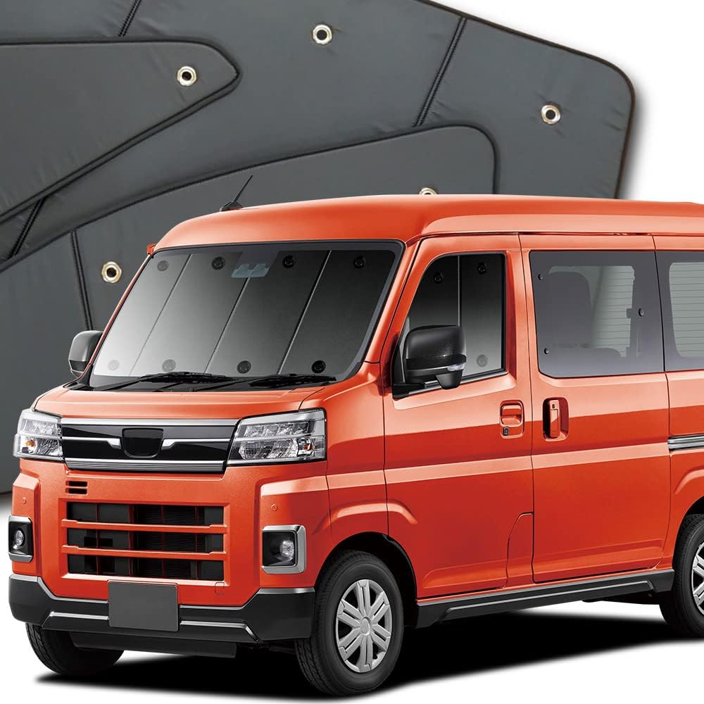 New Atrai S700V/S710V Curtain Sunshade Sleeping in Car Goods Privacy Sunshade Front Pixis Van S700M/710M Hijet Cargo S700V/710V Sunbar Van S700B/710B Compatible with "01s-h021-fu"