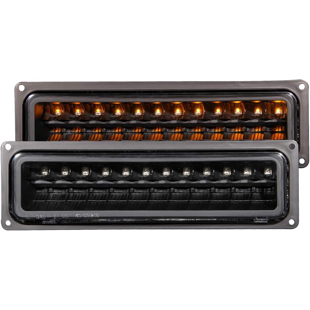 Anzo USA 511050 GMC Black LED Parking Light Assembly- (sold in pairs)