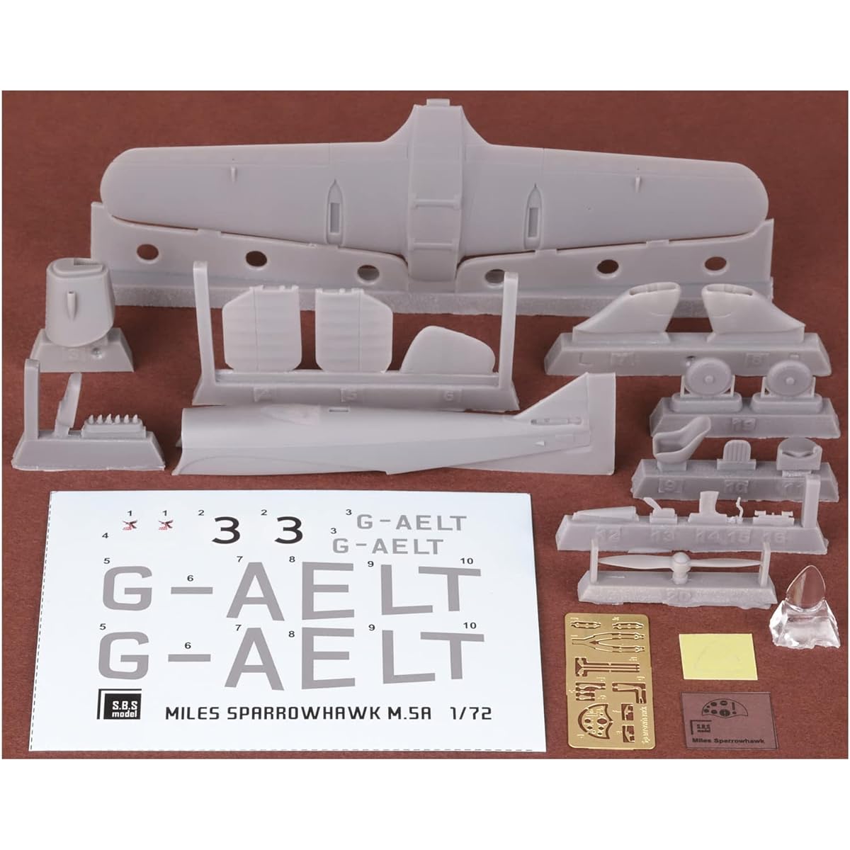 SBS Model 1/72 Miles M.5A Sparrowhawk Schlesinger African Air Race 1936 Resin Kit SBM7031 Molding Color