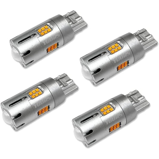 YOURS Land Cruiser Prado 150 Series Compatible Turn Signal Built-in Resistor 4 Pieces/1 Set [2000LM Explosive Light Bulb] 150 LAND CRUISER PRADO Turn Signal Dress Up Custom Parts Accessories Amber TOYOTA y502-411 [2] M