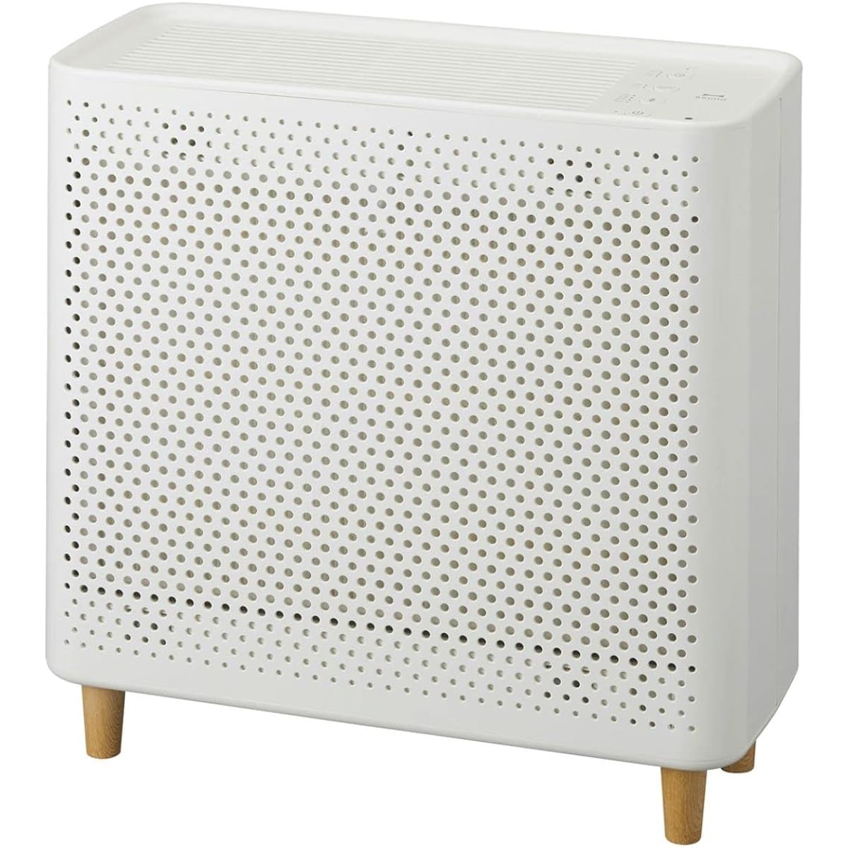 BRUNO Compact Floor Air Purifier, White Bruno Air Purifier, Small, Stylish, Pollen Countermeasure, Pollen, Disinfection, Deodorization BOE081-WH