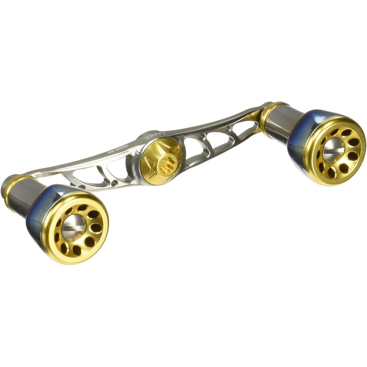 LIVRE reel FullComp crank (for left-handed) for Shimano 100 (Titanium P + Gold G)