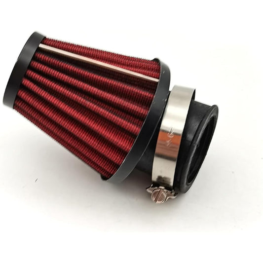 Motorcycle Briezer Filter Red Air Filter 45 Angle Motorby Scooter ATV Dart Bike
