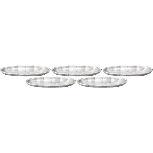 Set of 5 Unofu 7.5 boat-shaped bowl [22.8 x 11.5 x 2.6 cm] [Long plate]