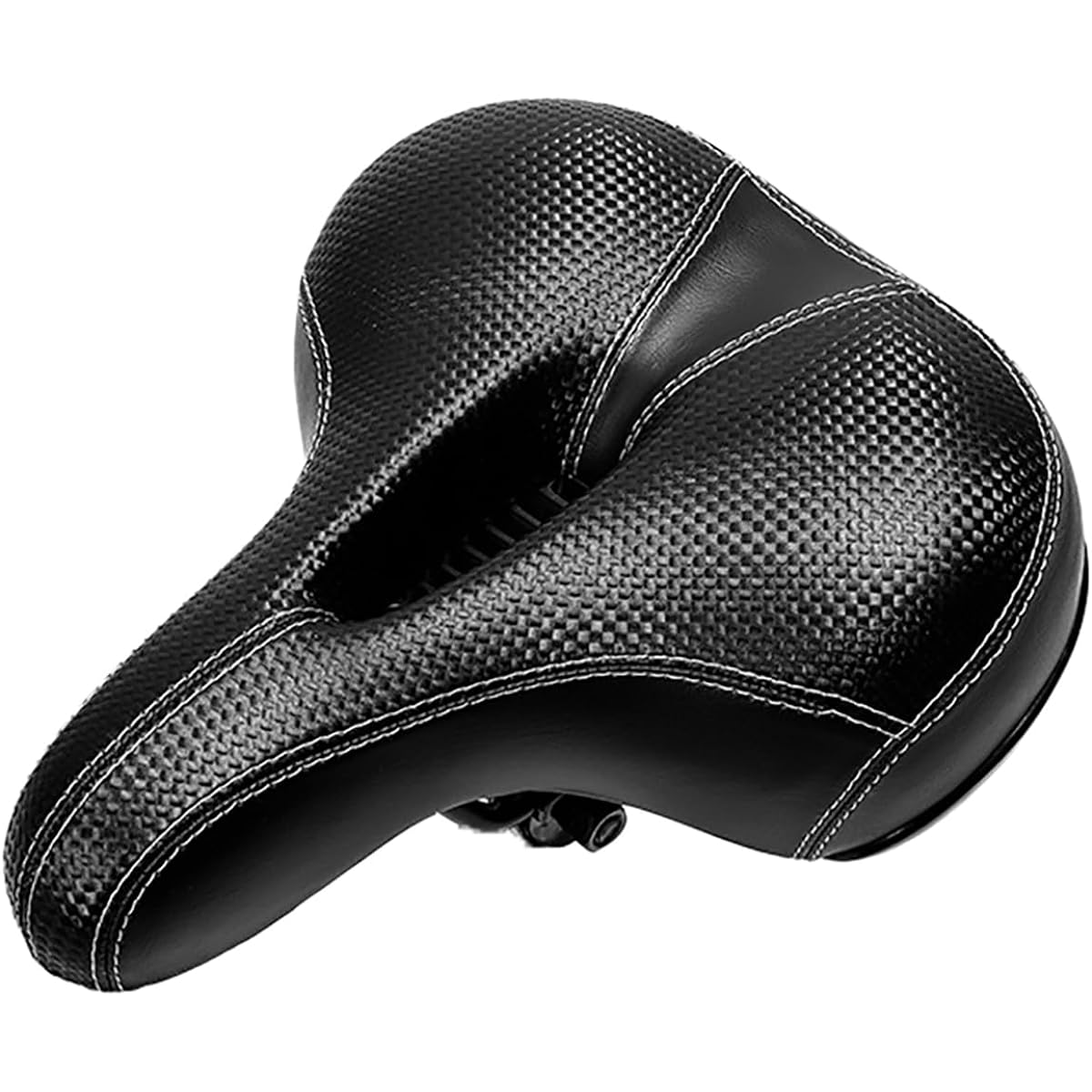 Saddle Bicycle Cushion Road Bike Cross Bike Mamachari Spring Waterproof Shock Absorption Large Painless Soft Saddle PU Replacement Thick