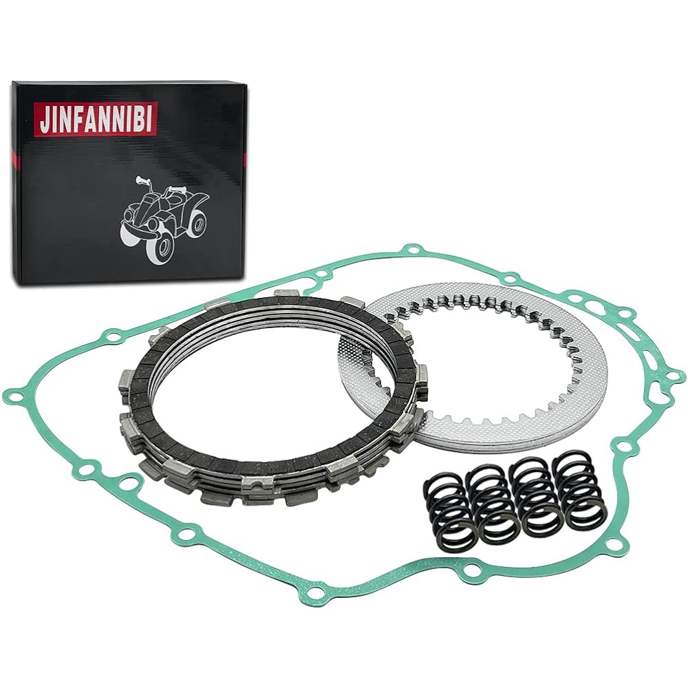JINFANNIBI Clutch Kit Complete Kit Heavy Duty Spring and Gasket for Kawasaki Bayou 300 KLF300 1986-2005 Lakota 300 KEF300 1995-2003