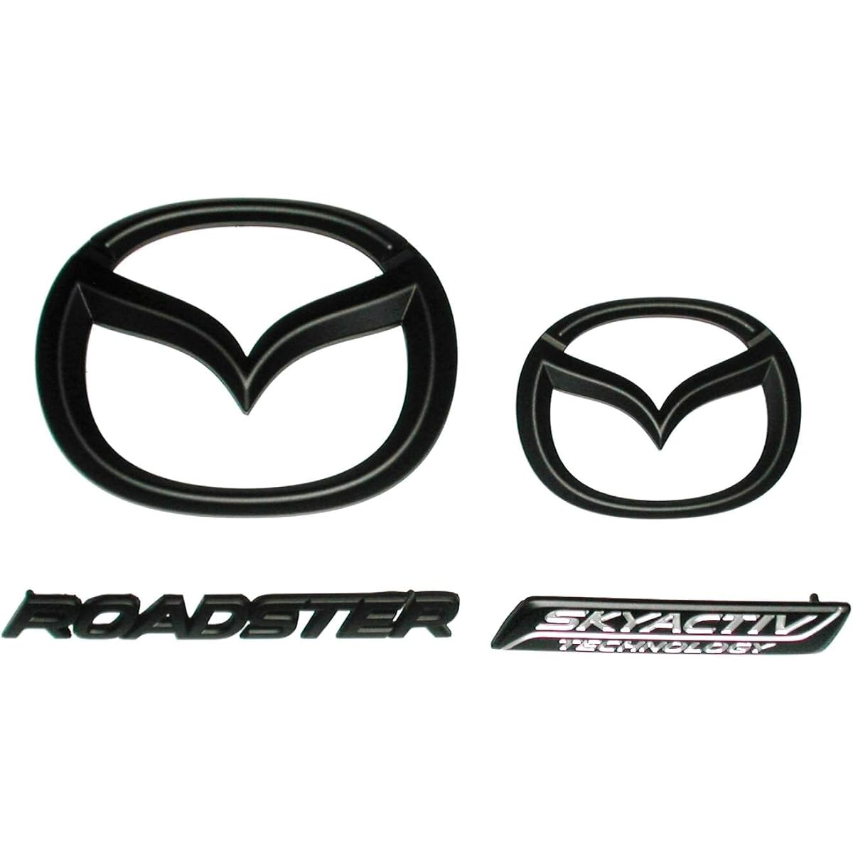 Matte Black Roadster (ND5) emblem set of 4