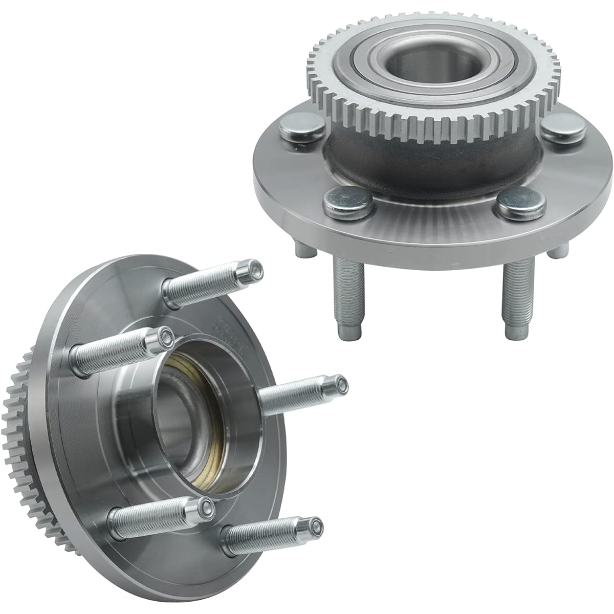 DETROIT AXLE-Front Wheel Hub and Bearing Assembly 2005-2014 Ford Mustang / 2005-2007 AVANTI AVANTI 5 Rug ABS 513221-2 Set