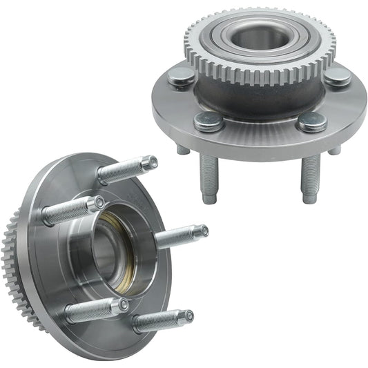 DETROIT AXLE-Front Wheel Hub and Bearing Assembly 2005-2014 Ford Mustang / 2005-2007 AVANTI AVANTI 5 Rug ABS 513221-2 Set