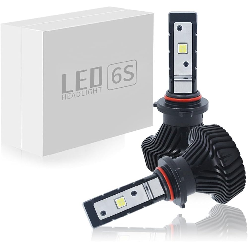 e-auto fun HB3 LED headlight vehicle inspection compatible CREE XHP50CHIP 9000Lm 6500k set of 2 LC-6SCREEHB3