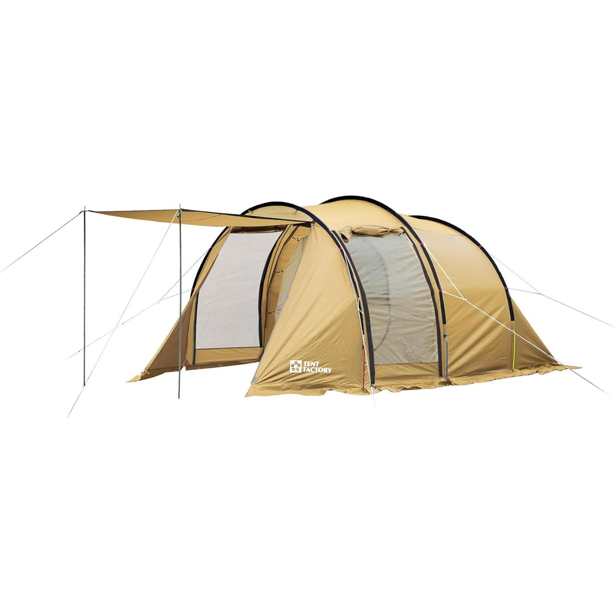 Tent Factory Four Season Tunnel 2 Room Tent for 4 People TF-4STU2-NR BE 435×255×190(H)cm