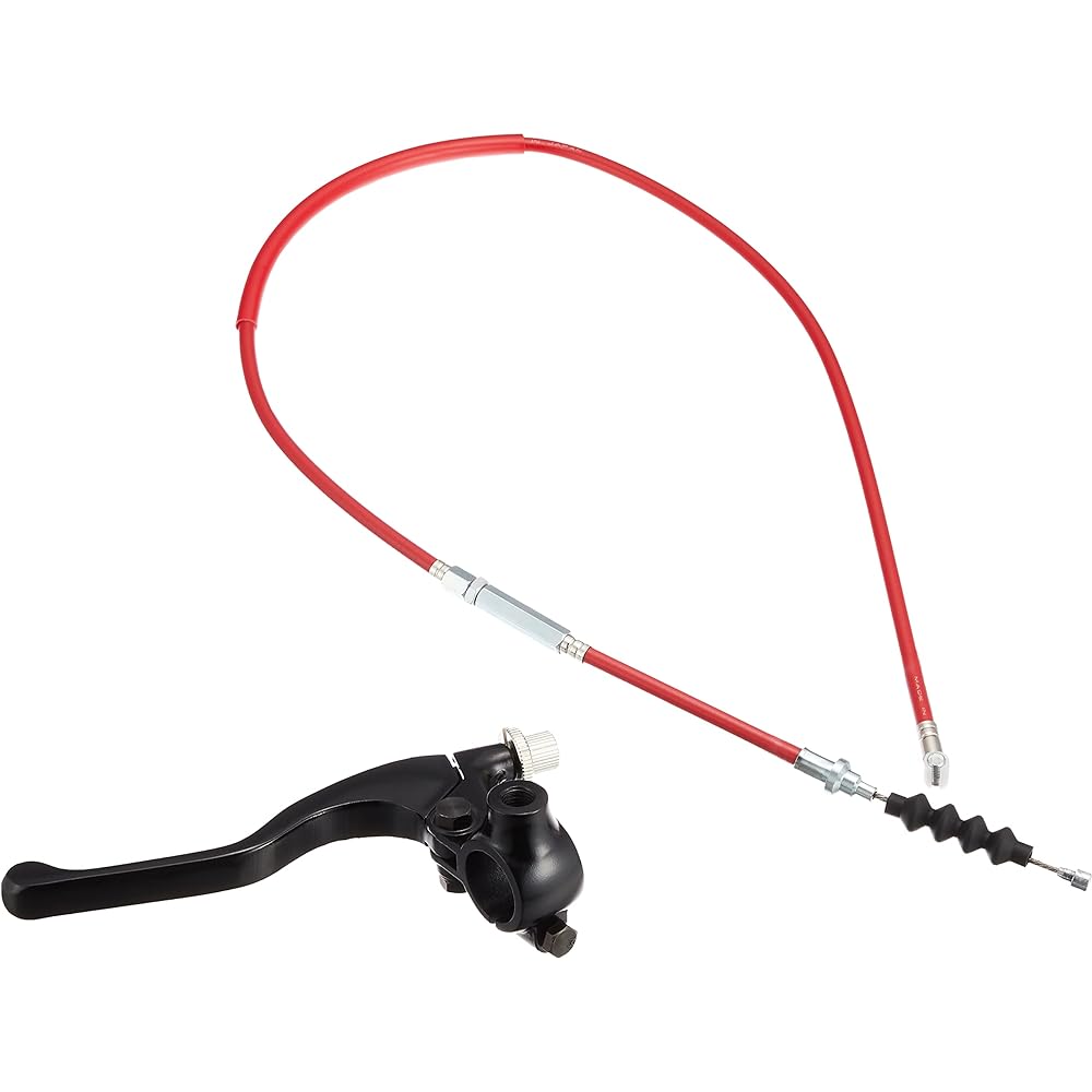 Kitaco 307-1083110 Left Lever & Holder & Cable Set (Short), Monkey / Gorilla with Mirror Holder, Black