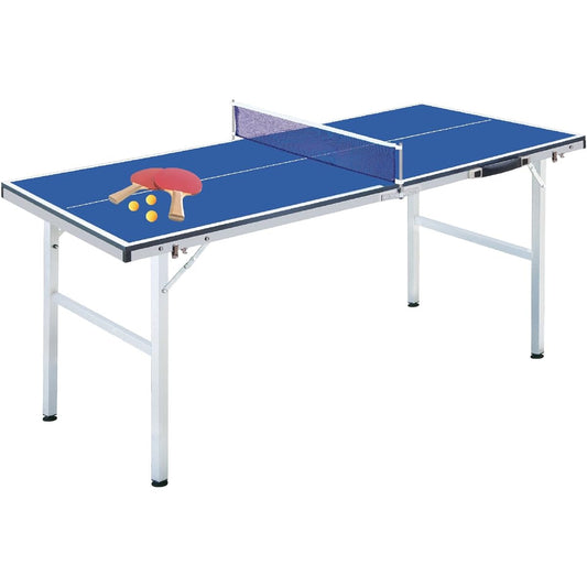 Kaiser Enjoy Table Tennis Table Set KW-376 Height Adjustable Foldable Storage Type 2 Rackets and 3 Balls Included