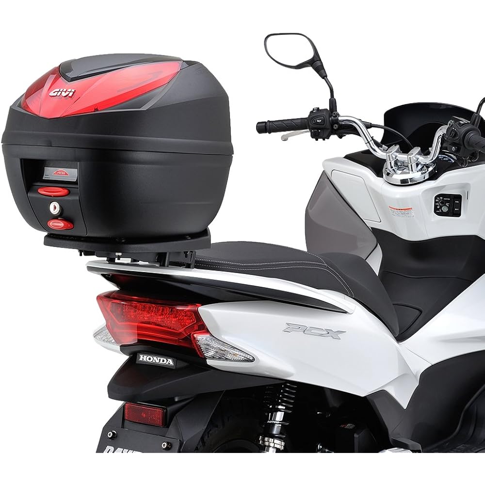 GIVI Motorcycle Rear Box Monolock 25L WILDCAT Series E250N Red Lens 95605