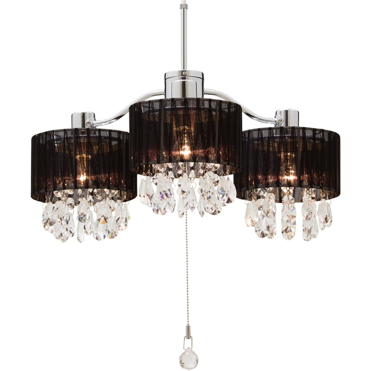 INTERFORM INC. Pendant Light Dorée3 - BK Black Applicable tatami size: 4.5 tatami ~ 6 tatami LT-8221BK