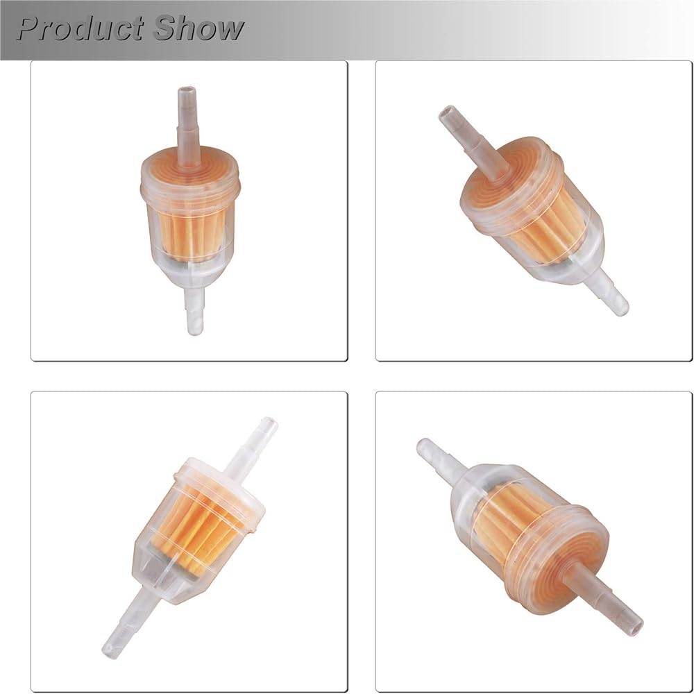Waltyotur Universal Gas Inline Fuel Filter 36 Pack 1/4 x 5/16 Replacing John Deere Kawasaki Kohler Briggs & Stratton