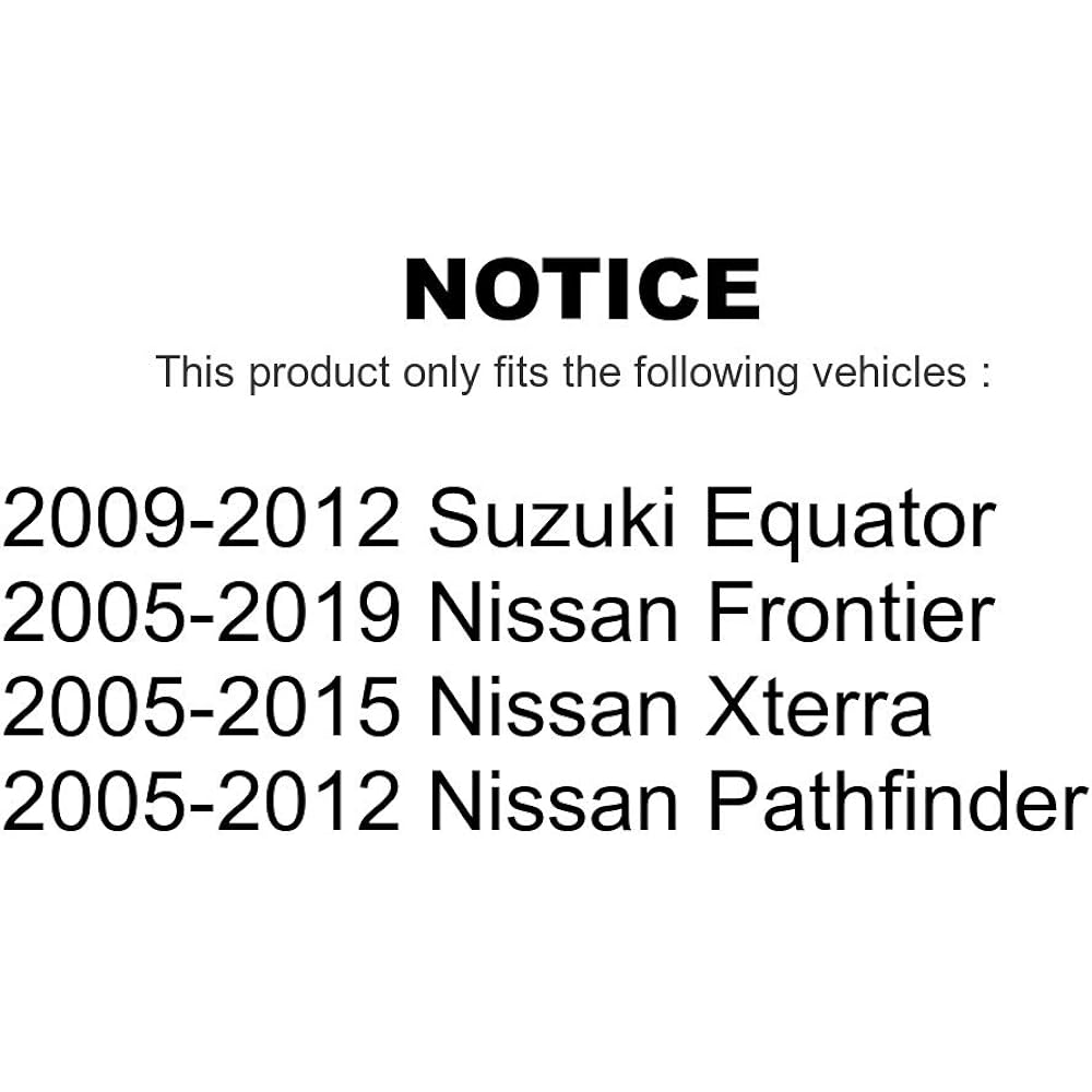 Front Suspension Stabilizer Bar Link Kit Nissan Frontier Pass Finder Xterra Suzuki Equator KTR-100895