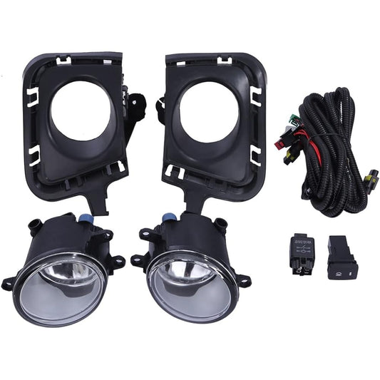 CustomDivine Toyota Aqua NHP10 Fog Lamp Kit Full Set with Left and Right Fog Covers Front Lamp Glass Lens TOYOTA AQUA External Product (Set)