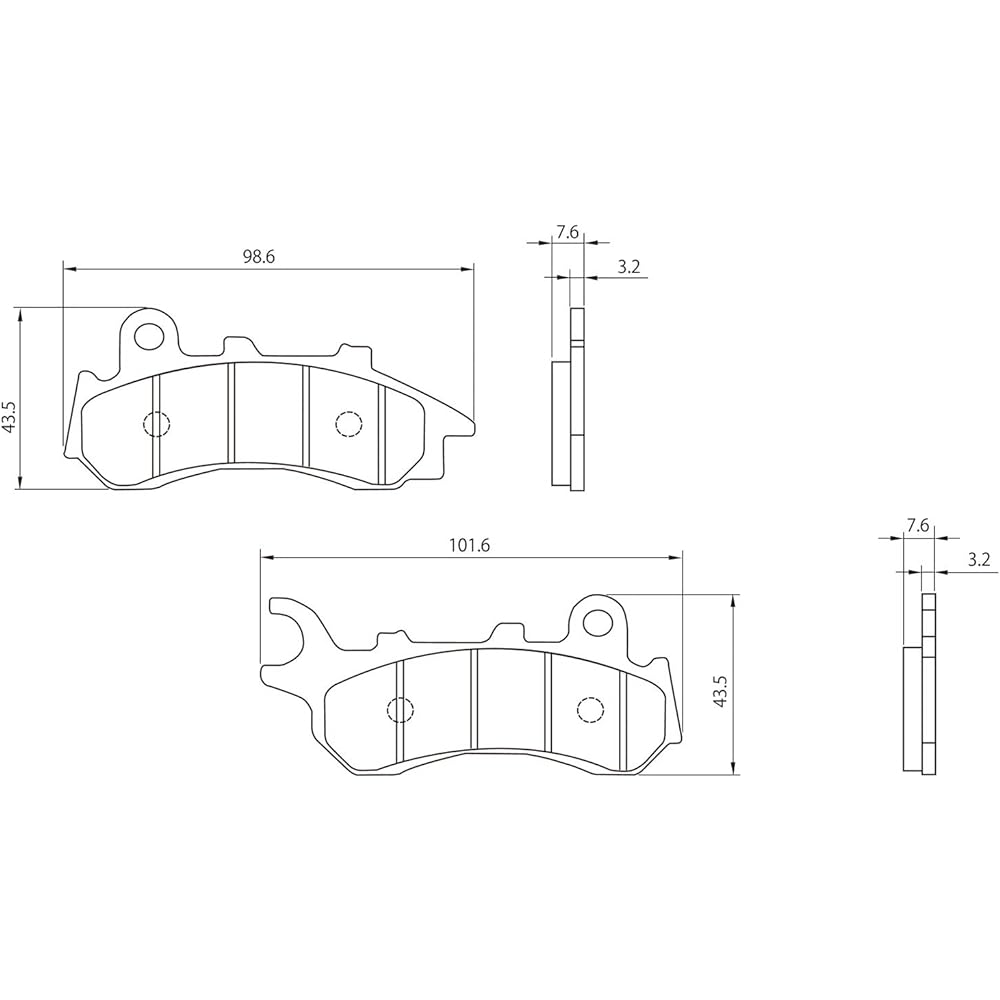 Daytona Motorcycle Brake Pad Golden Pad
