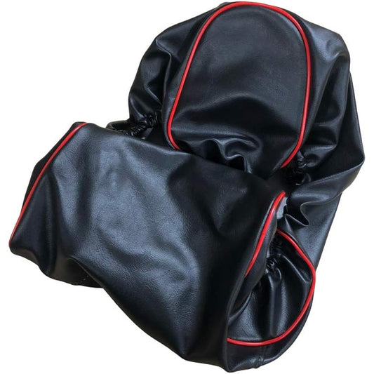 (CHRIS) Chris Motorcycle Seat Cover Honda PCX125 (JF56)/ PCX150 (KF18) Specially Designed Seat Cover Cover Strong Rubber Type Made in Japan (Thick Fabric) [Fabric Color: Black Cover/Red Piping] Cover Type CHRIS-HCR1203-C10P40