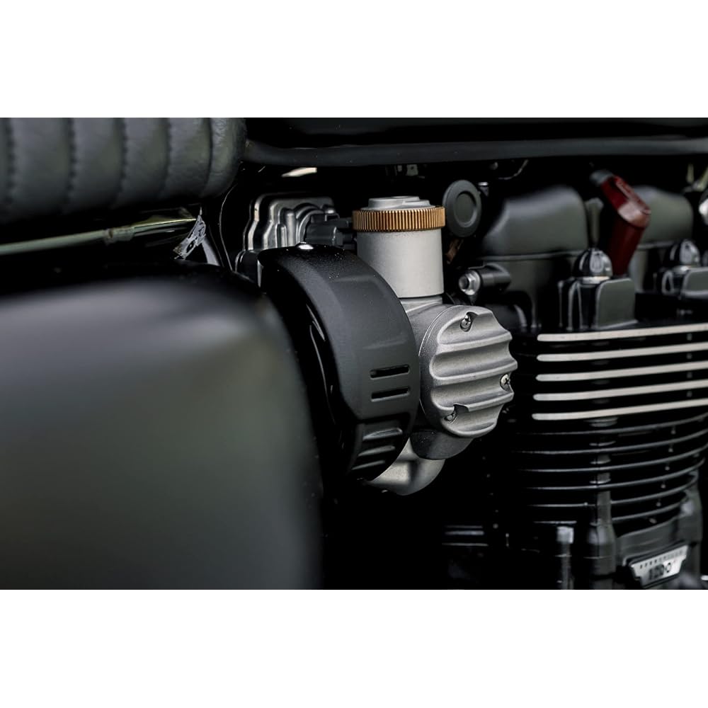 Motone Intake Cover Bonneville T120 ZEPHYR Aluminum Die Cast Powder Black MMU578
