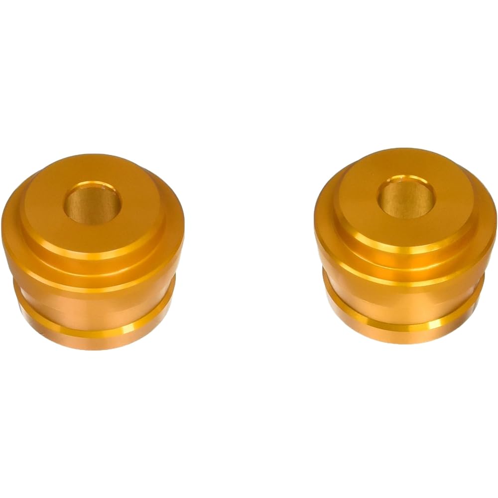 SHIFT UP Aluminum Axle Slider [M12 Short] For Front [Machined Aluminum/Gold] 210085-04