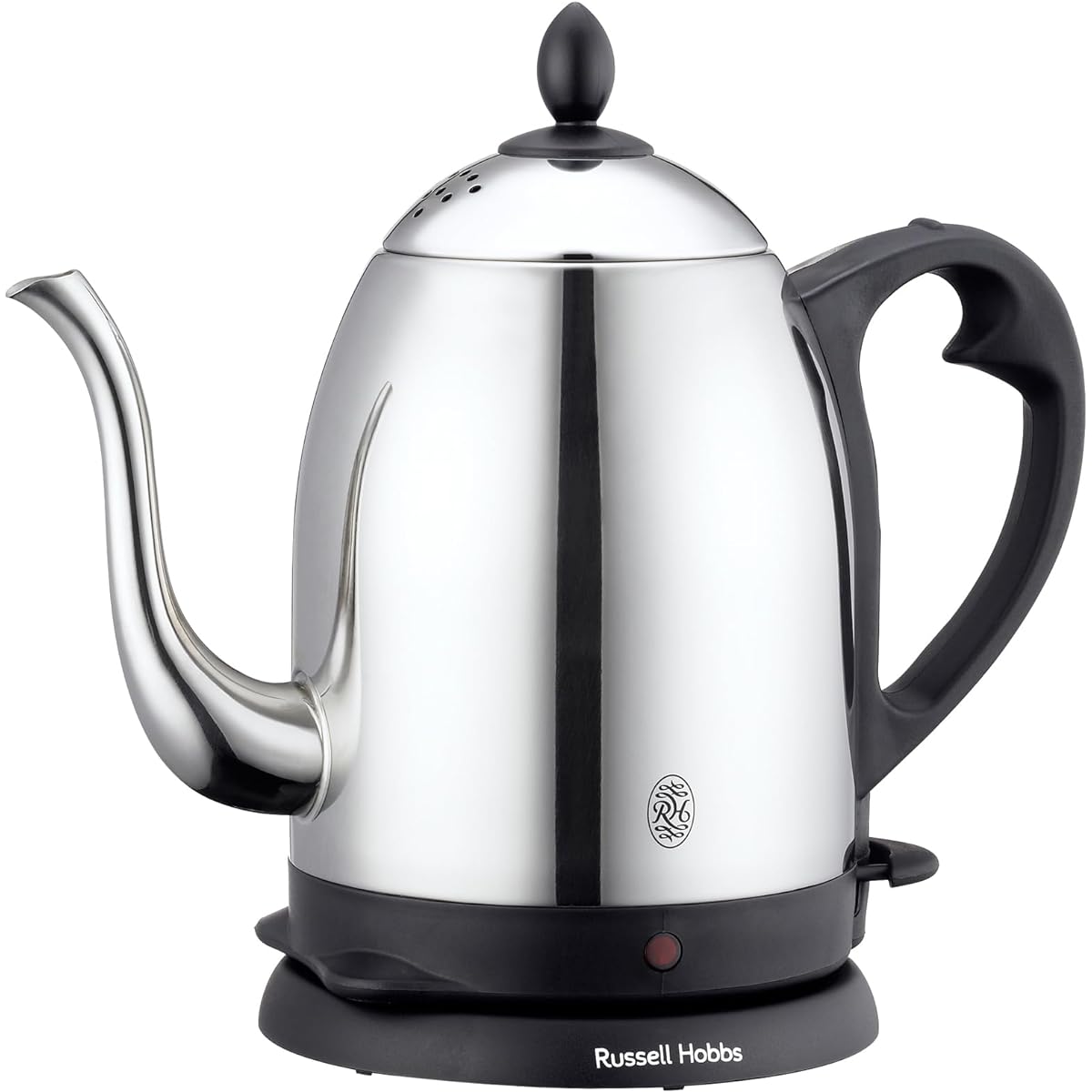 Oishi and Associates Russell Hobbs Electric Kettle Coffee 1.0L Drip Pot Narrow Mouth Stainless Steel Easy to Wash 1250W 7410JP