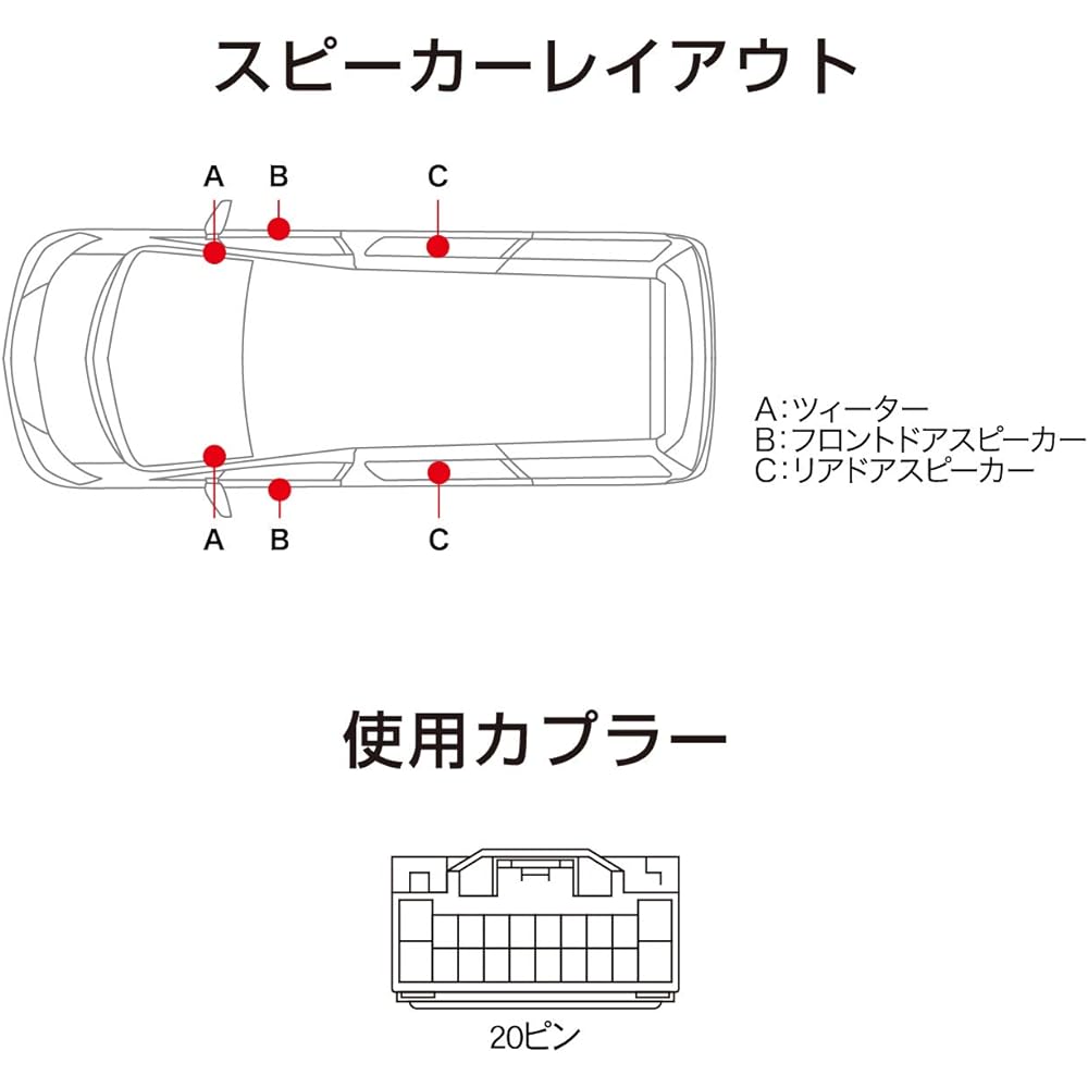 Beat Sonic Sound Adapter Mitsubishi Delica D:5 Manufacturer Option Navigation + 6 Speaker Car DSX-11R