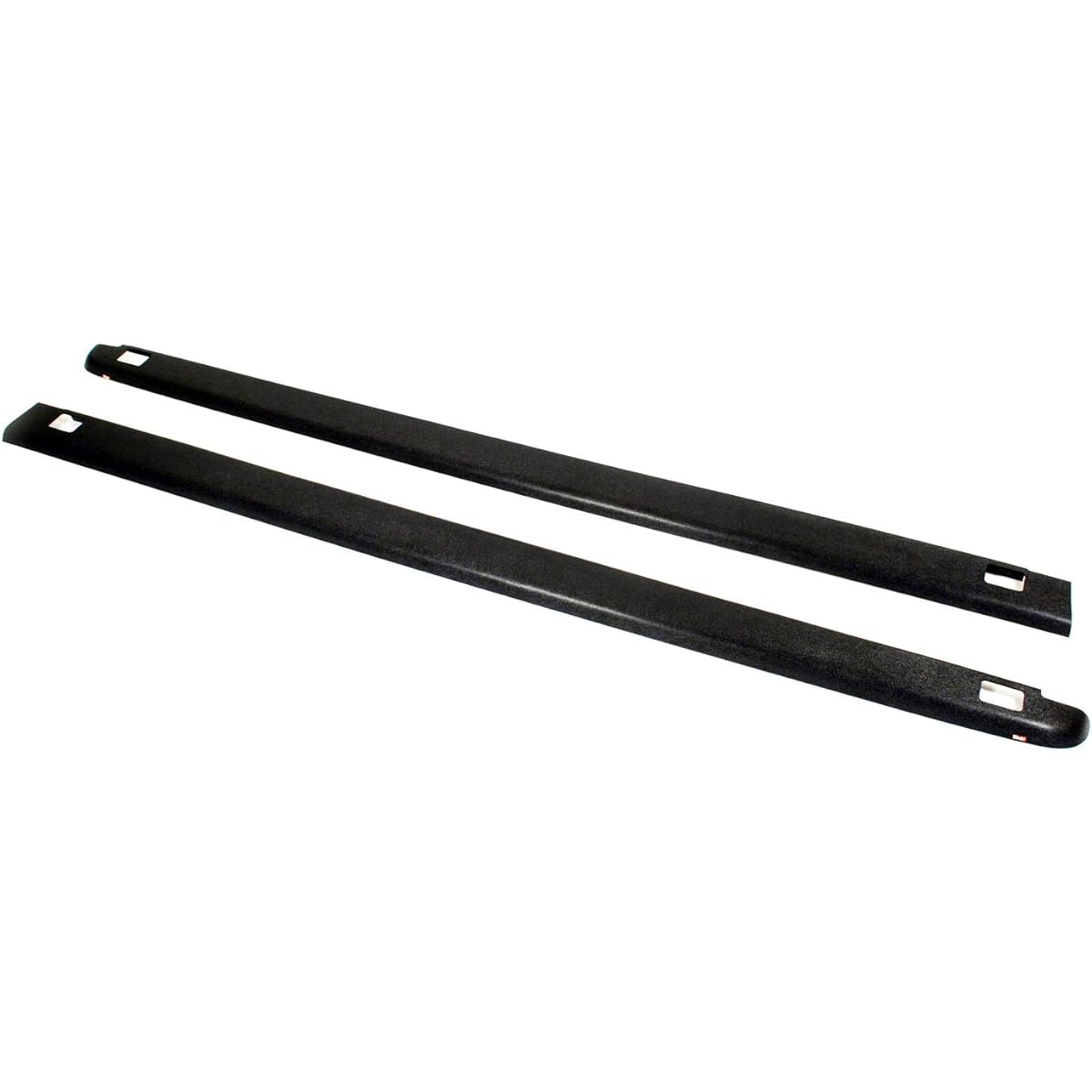 Wade 72 - 41115 TRUCK Bed Rail Cap Black SMOOTH FINISH WITH STAKE Hole 2007 - 2014 GMC Sierra 1500 Crew CREW CAB EXTENDED CAB WITH 5.8 FT Bed (Set of 2)