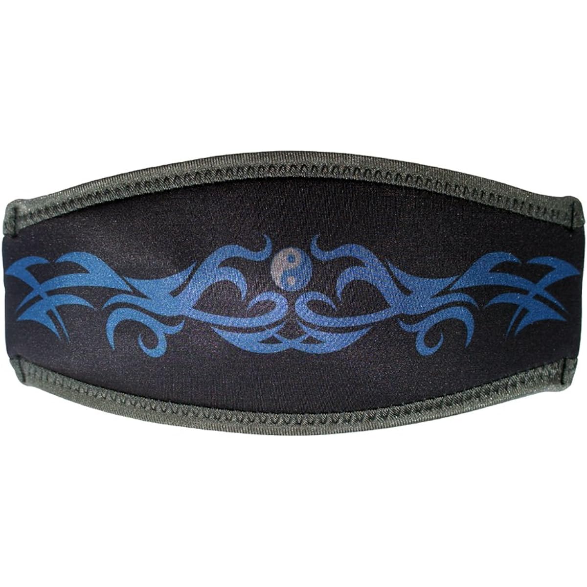 SeaCanary Snorkeling Diving Mask Strap Cover Tribal Line Black
