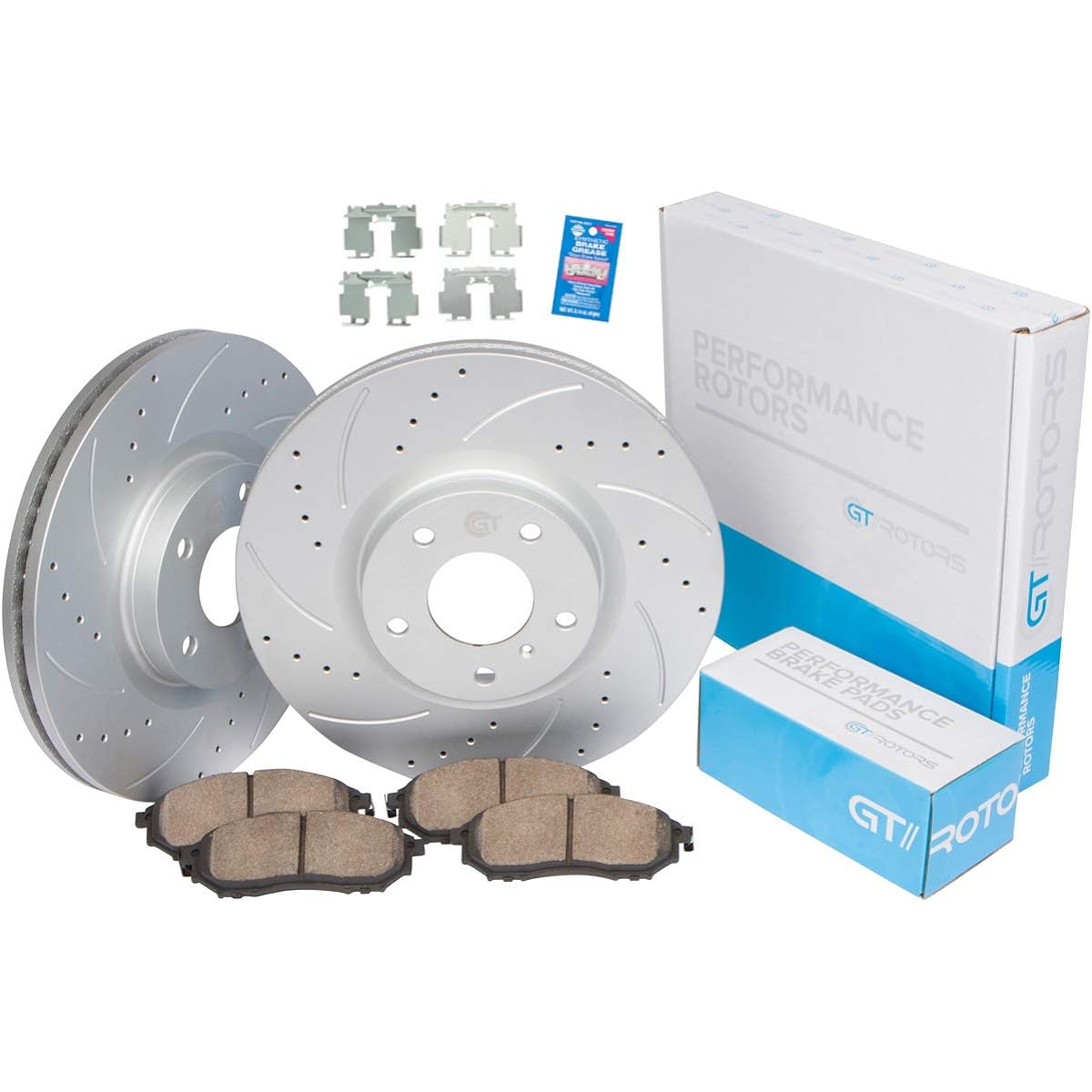 [Front kit] GT // Rotor Performance Brake Disc Rotor & Ceramic Pad Ford Mustang GT 2005-2010 & Ford Mustang V6 2011-2014