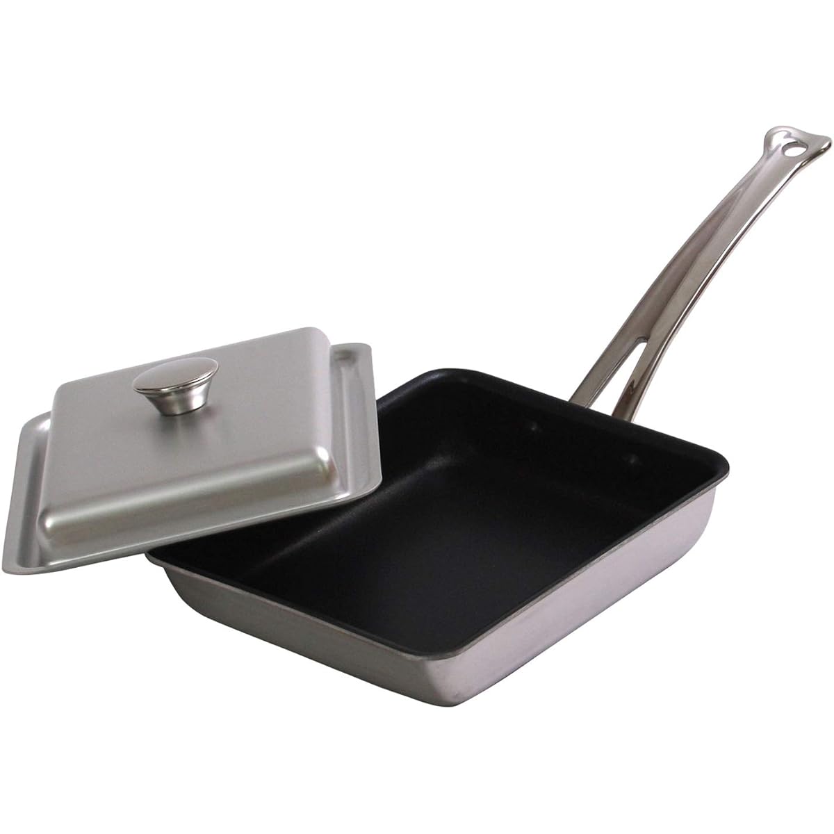 Nakao Aluminum Manufacturing Egg Cooker Queen Pan Compatible with All Heat Sources IHQP-5 Silver