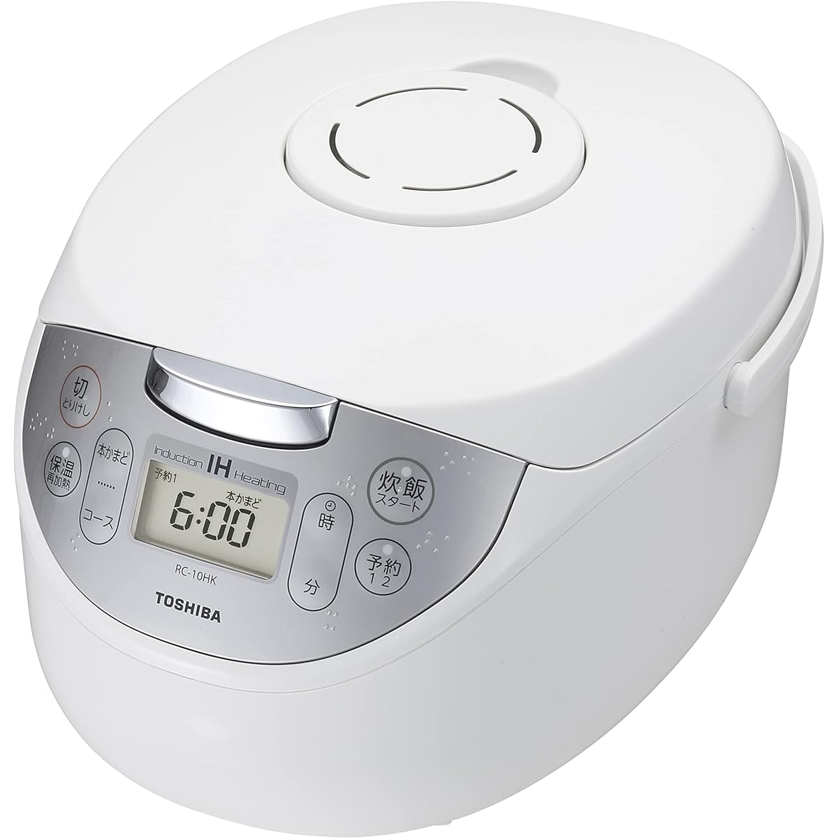Toshiba Rice Cooker 5.5 Cups IH Jar Rice Cooker Warm White Rice 24 Hours RC-10HK(W) White Furnace Copper Coated Pot Single Living Two People Family Entrance/Admission New Adult