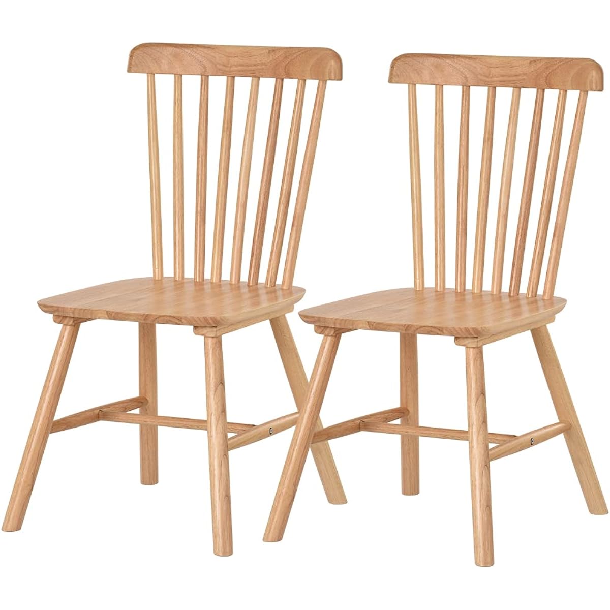 Chair Dining Chair Chair Natural Wood Wooden Stylish 2 Legs Windsor Chair Natural Scandinavian