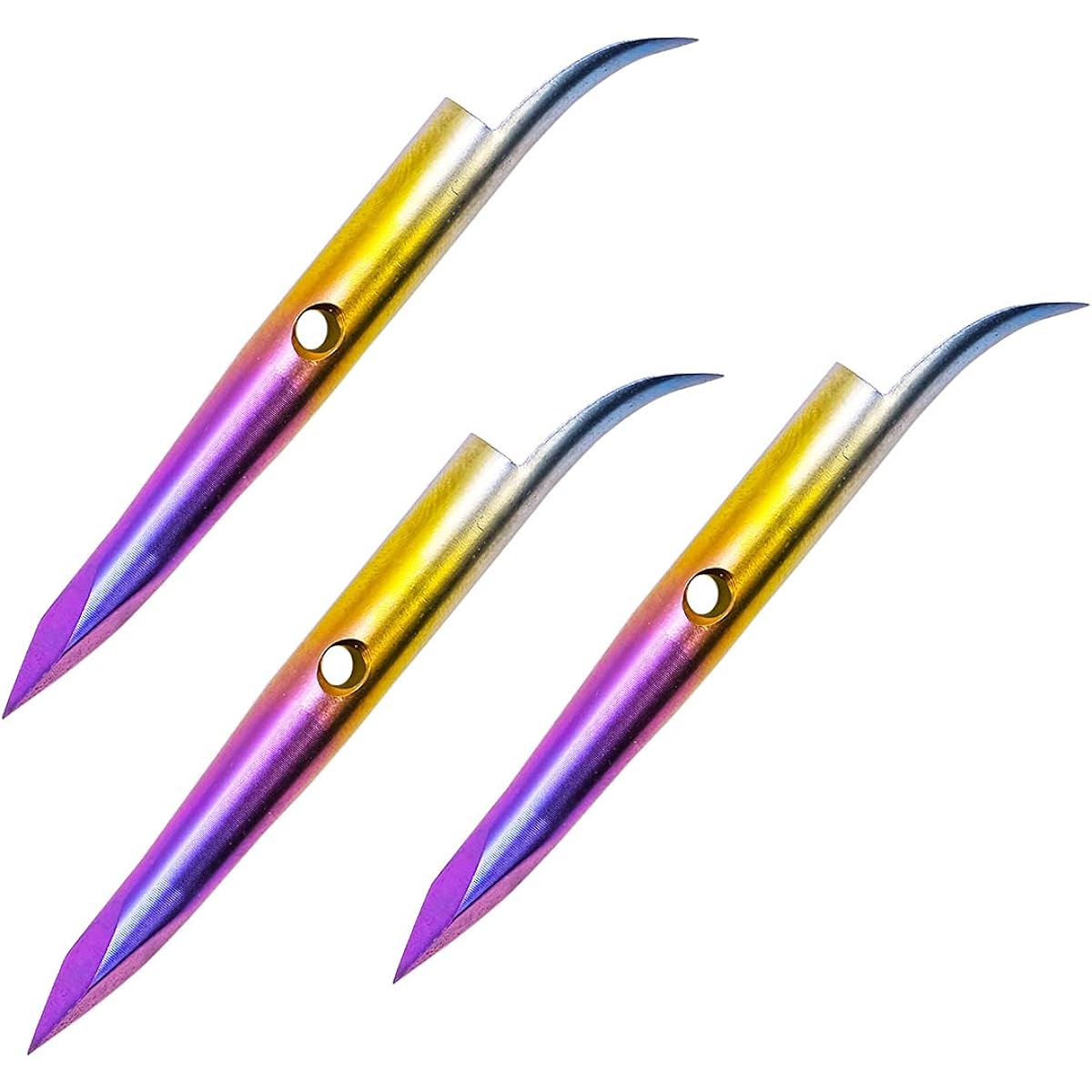 NoA 64 titanium vest harpoon tip "Rainbow color" 1 to 5 fish harpoon free diving harpoon harpoon harpoon hand harpoon spearfishing underwater gun spearfishing diving