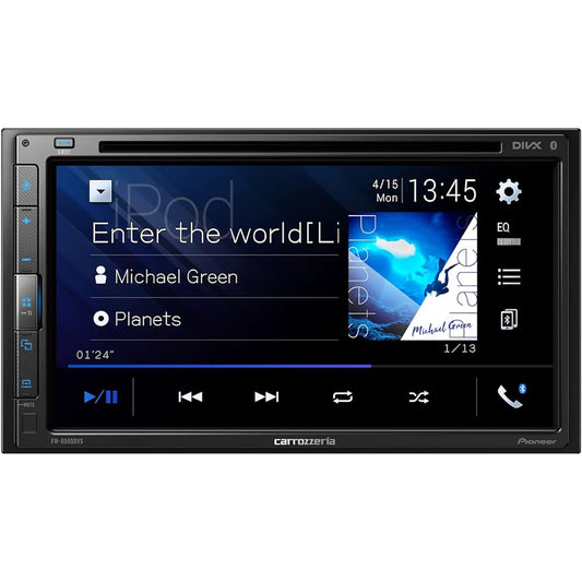 Pioneer Display Audio FH-8500DVS 6.8 inch 2DIN AppleCarPlay AndroidAuto™ Compatible CD DVD USB Bluetooth iPod iPhone AUX DSP Carrozzeria