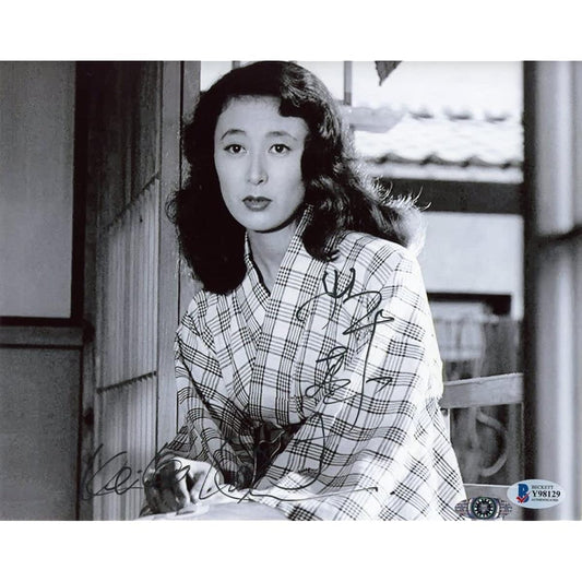 Keiko Kishi English version Japanese version Double autographed 8x10 poster Beckett company certificate of authenticity Seed Stars Your Name Snow Country Hosoyuki Otou Promise Devil's Temari Uta