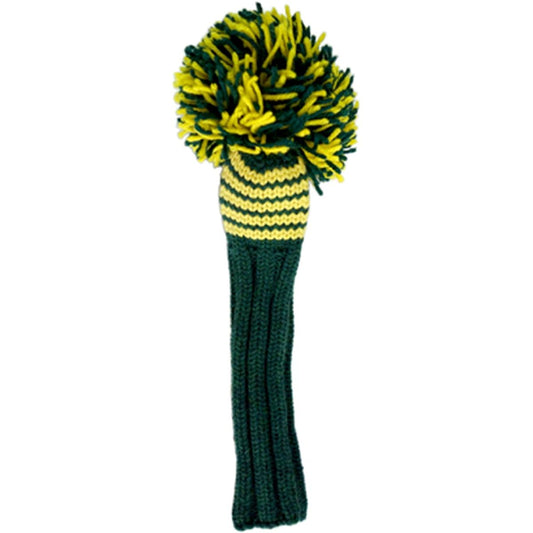 Jan Craig Head Cover Handmade Head Cover for #5 Fairway Kelly/Yellow(Masters) 2017JCKY5 Size: Total length 14 inches (excluding POM), POM width 5 inches (width)